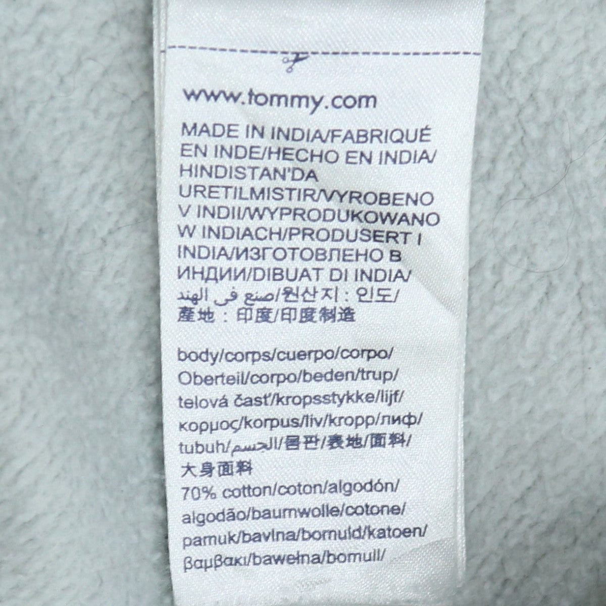 Tommy Hilfiger Boys Grey 16 Years Pullover Sweatshirt with Logo Trim