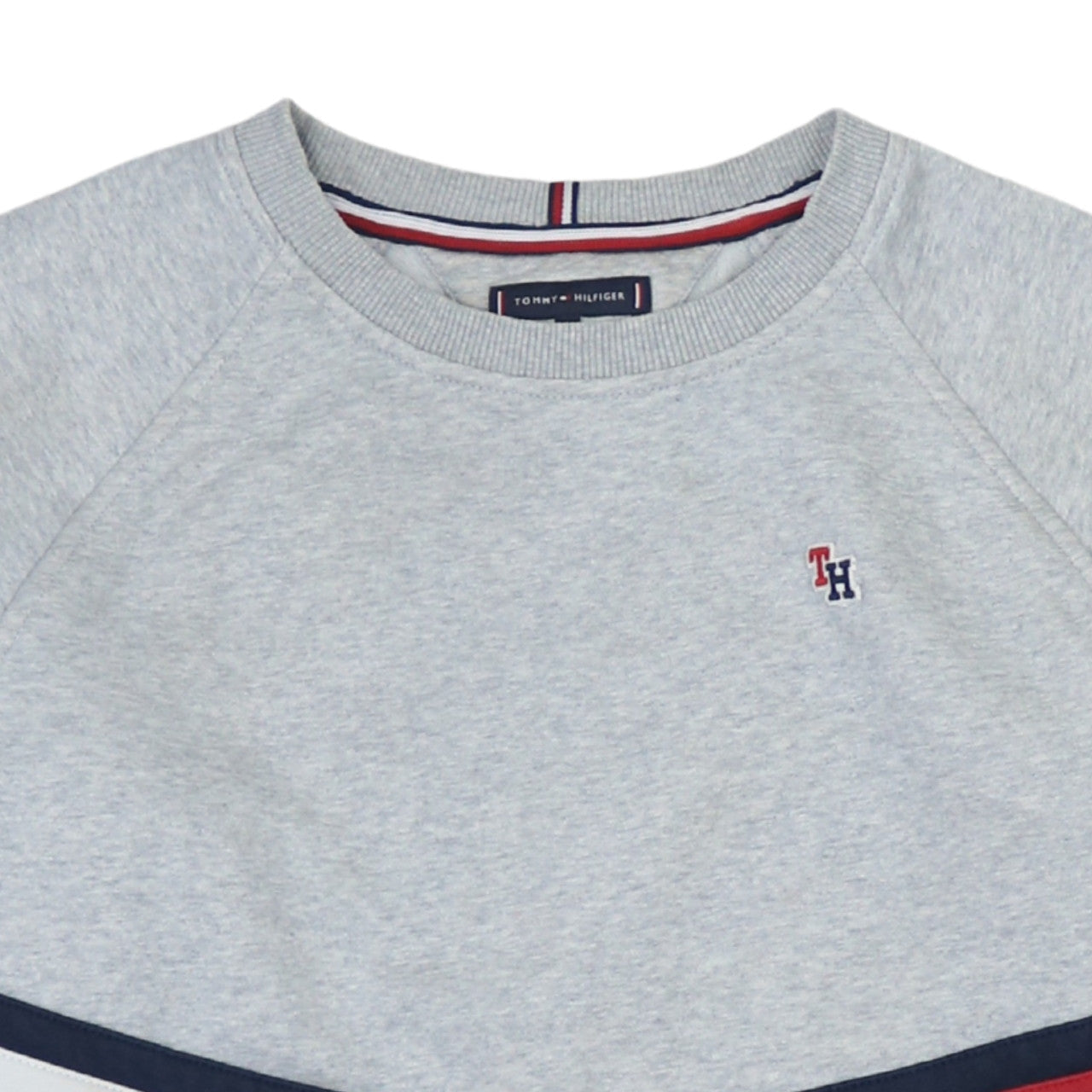 Tommy Hilfiger Boys Grey 16 Years Pullover Sweatshirt with Logo Trim