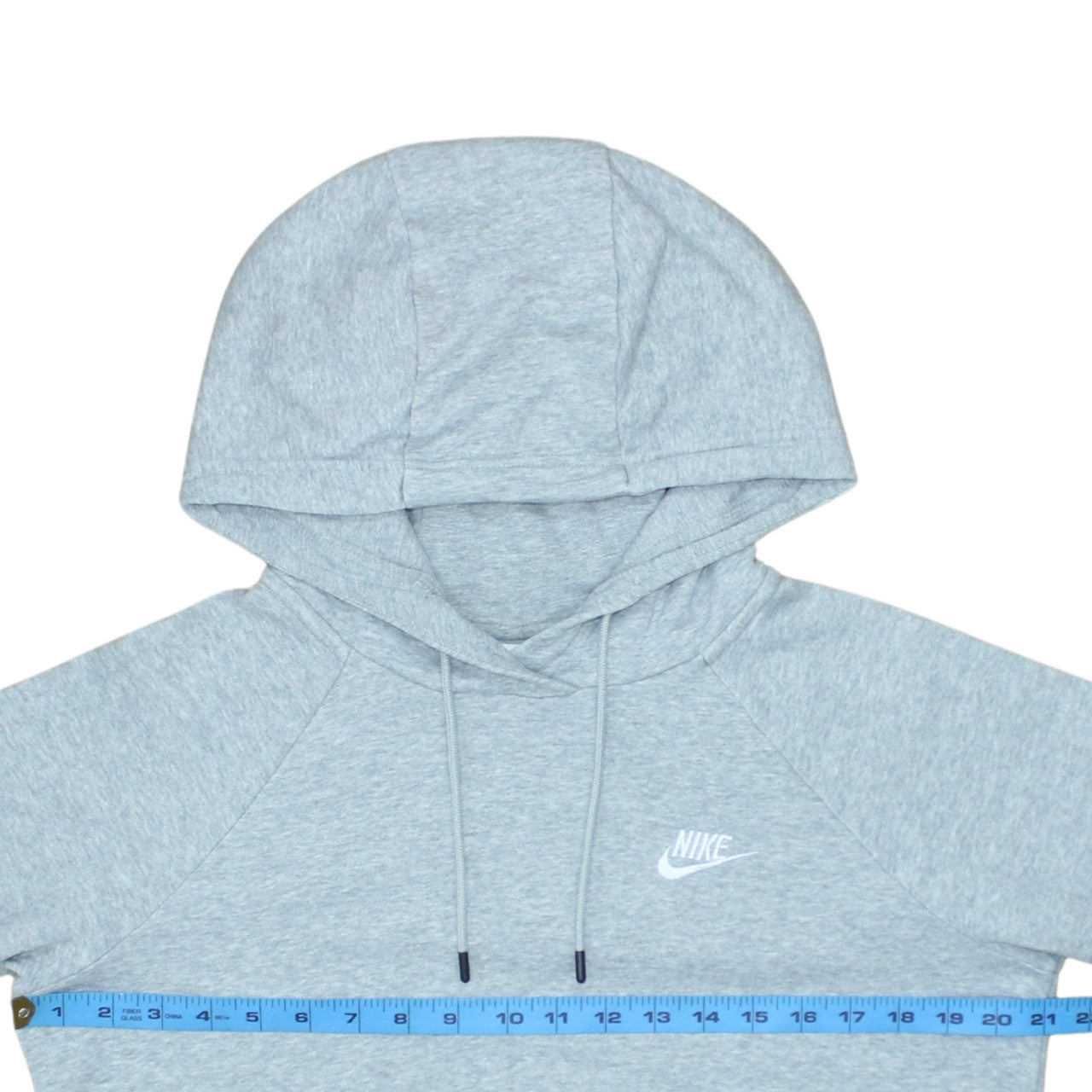 Nike Men’s Grey Pullover Hoodie Small Logo Sportswear Jumper