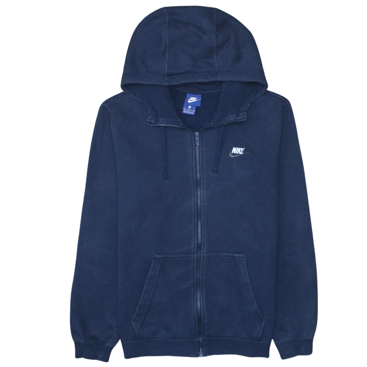 Nike Men's Blue Full Zip Hoodie Size M Sportswear Fleece