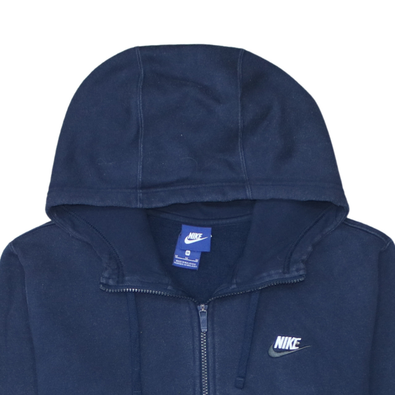 Nike Men's Blue Full Zip Hoodie Size M Sportswear Fleece
