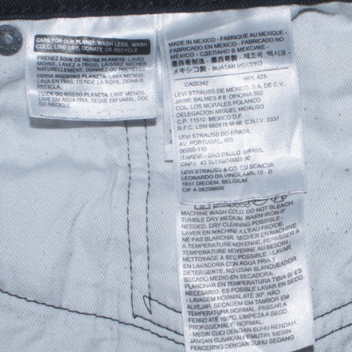 Levi's Mens Black Regular Fit Denim Chino Shorts 34in Waist