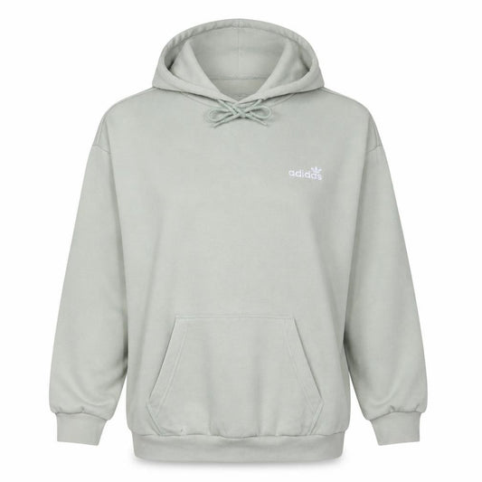 Adidas Women’s Beige Hooded Pullover Sweatshirt UK 14 Logo Print