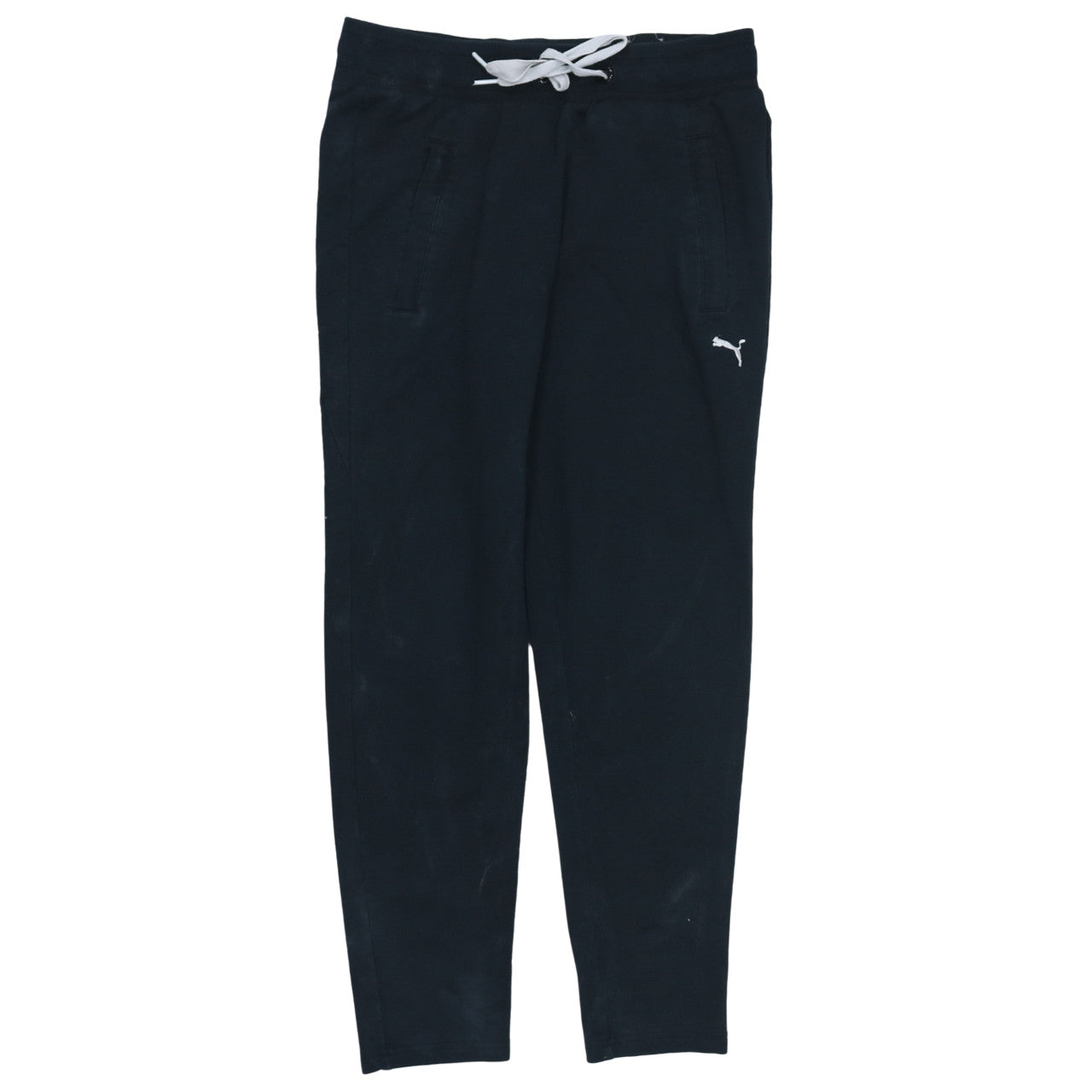Puma Womens Black Jogger Trousers Size 10 Cotton Blend Activewear