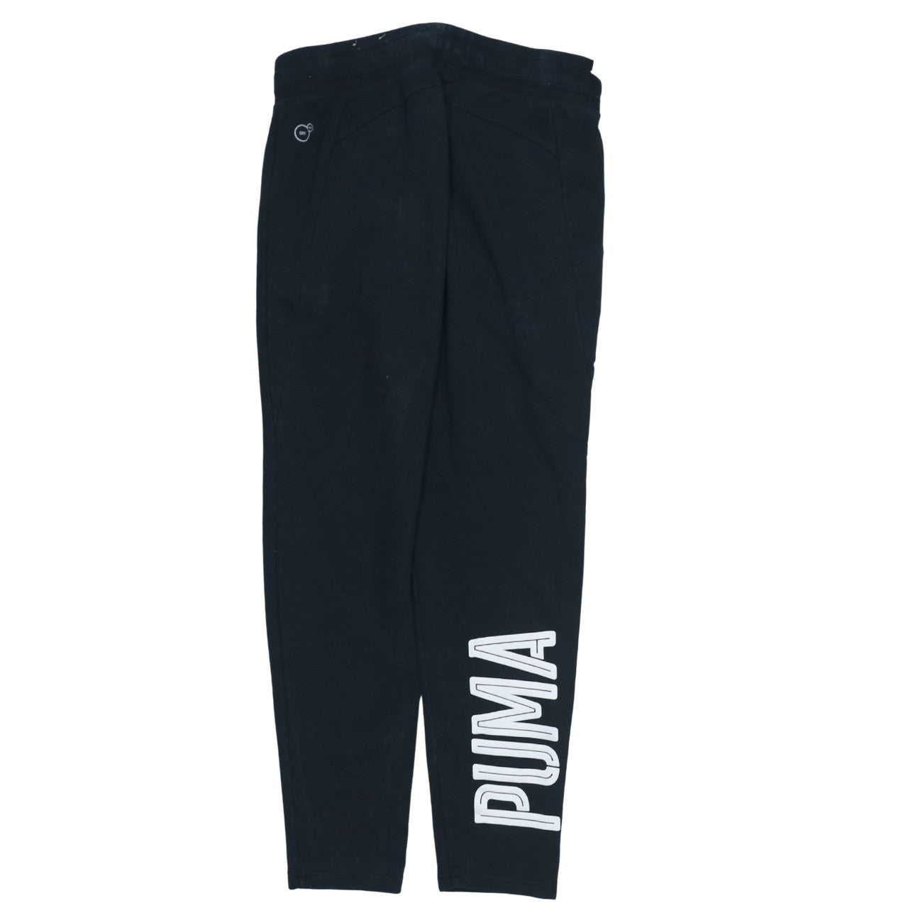 Puma Womens Black Jogger Trousers Size 10 Cotton Blend Activewear
