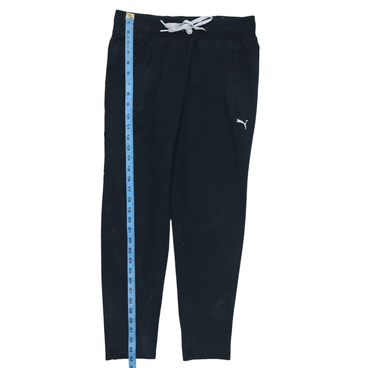 Puma Womens Black Jogger Trousers Size 10 Cotton Blend Activewear