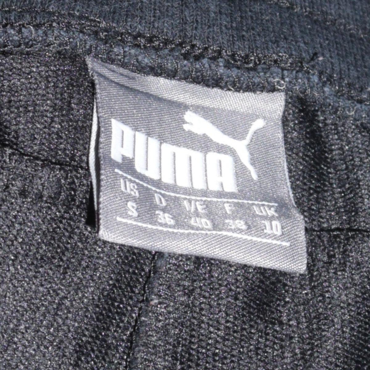 Puma Womens Black Jogger Trousers Size 10 Cotton Blend Activewear