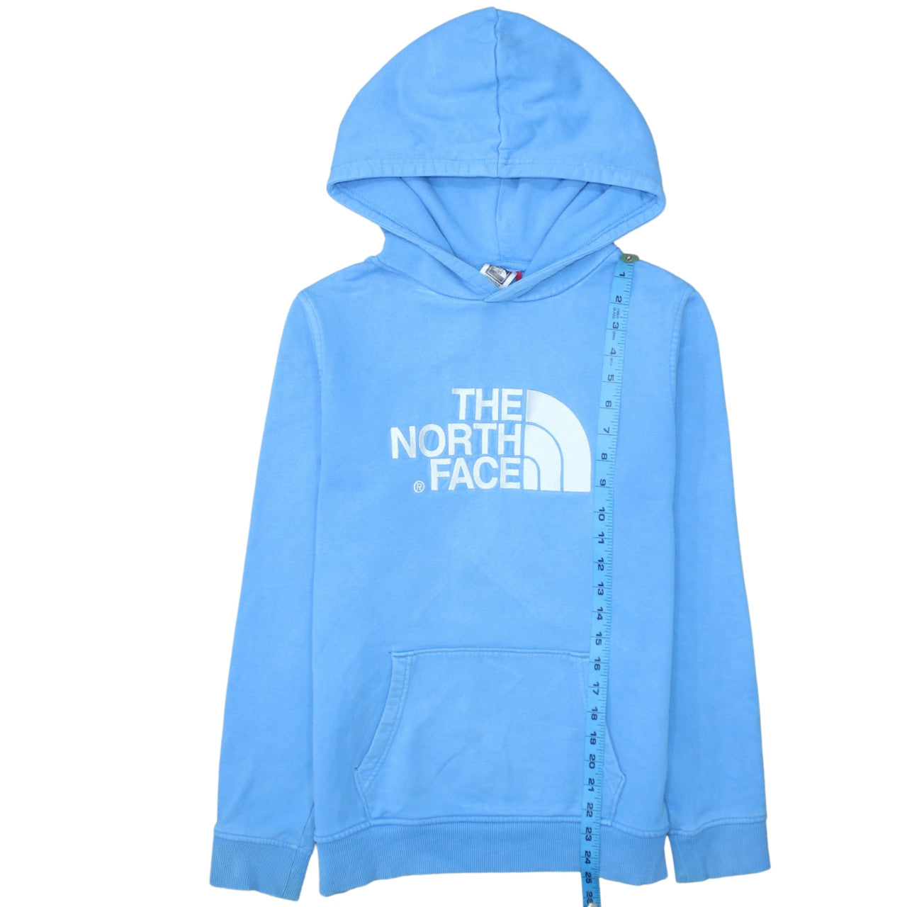 The North Face Boys Blue XL Pullover Hoodie with Logo Print