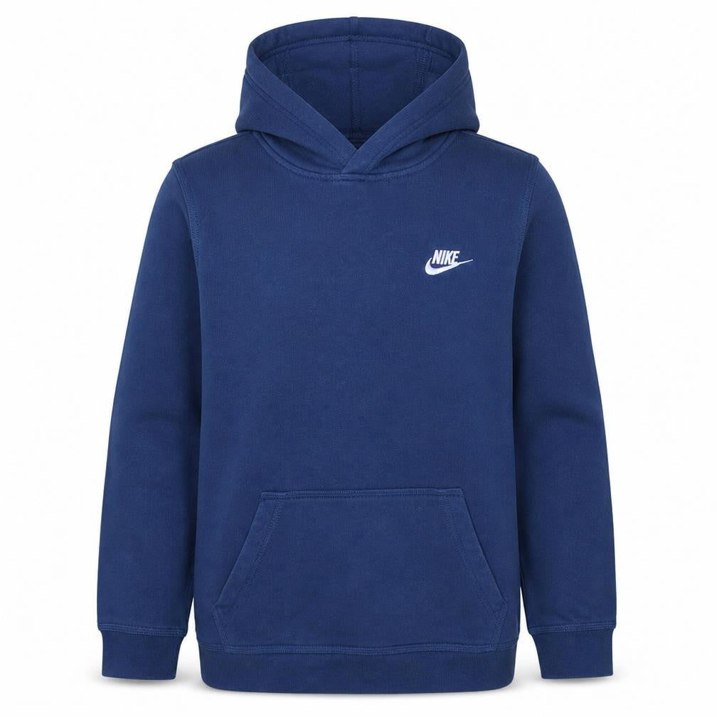 Nike Boys Blue Pullover Hoodie XL 158-170cm Cotton Logo Sweatshirt