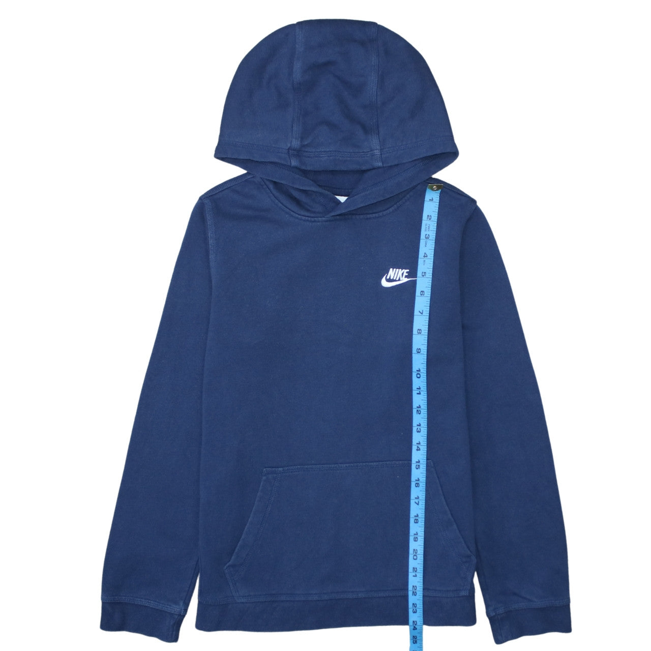 Nike Boys Blue Pullover Hoodie XL 158-170cm Cotton Logo Sweatshirt