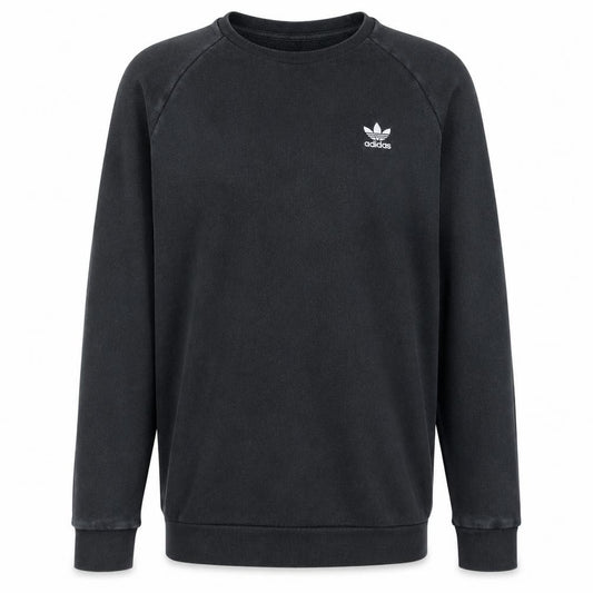 Adidas Men's Black Small Pullover Sweatshirt Crew Neck Logo