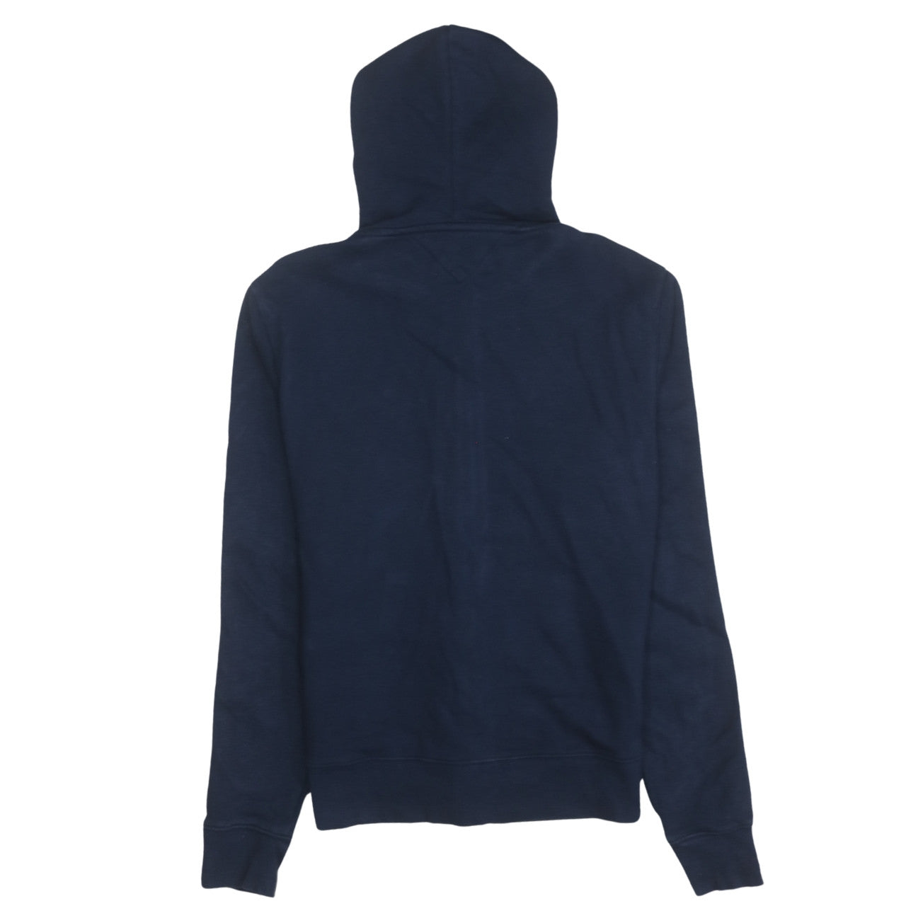 Tommy Hilfiger Men's Blue Full Zip Hoodie L Logo Tape Sweatshirt