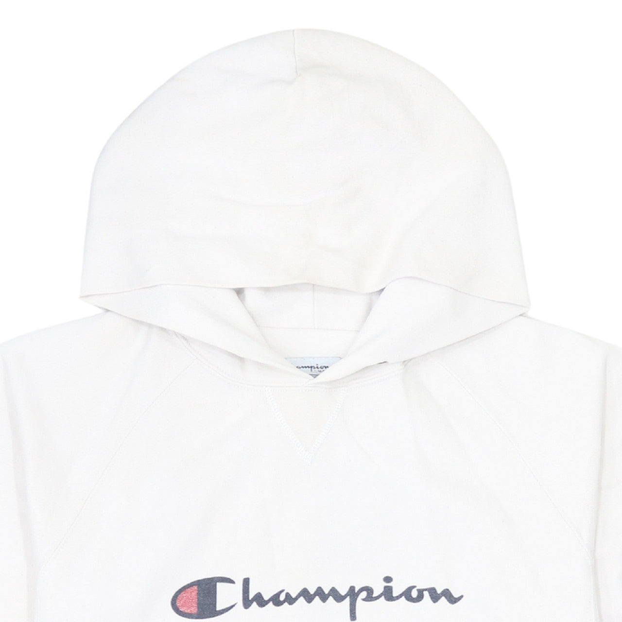 Champion Men's White Short Sleeve Hooded T-Shirt Size S