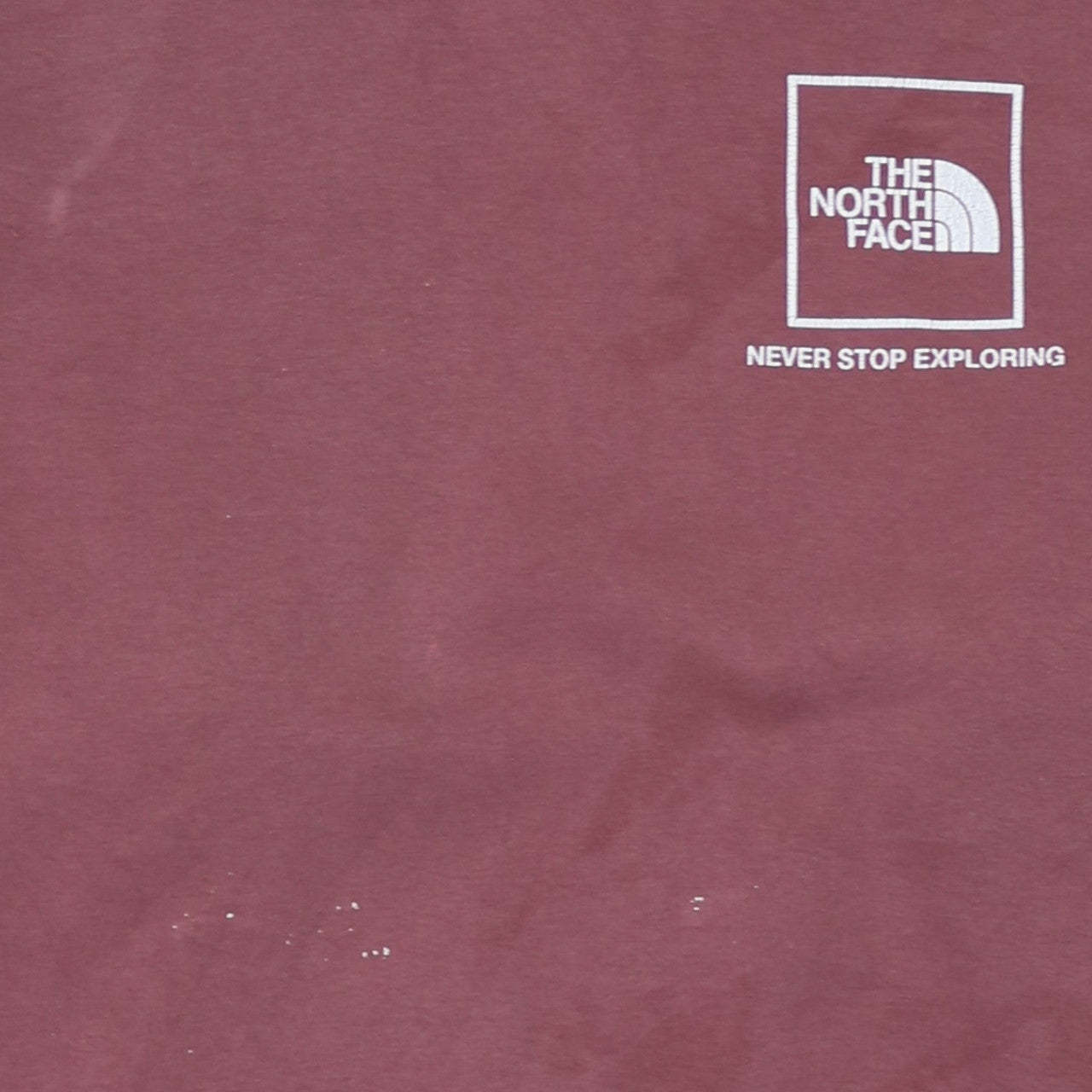 The North Face Womens Burgundy Pullover Hoodie M Logo Print Casual