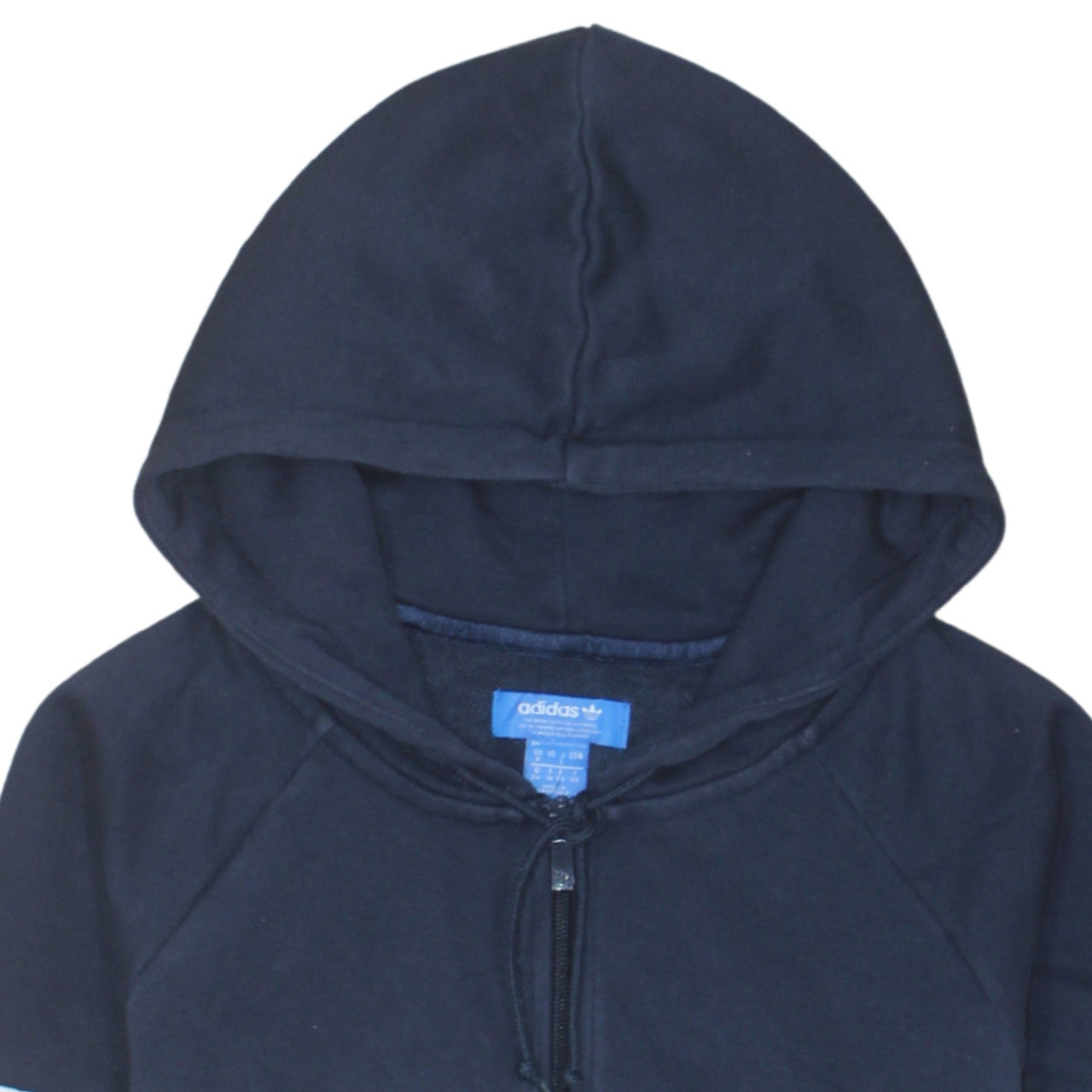 Adidas Women’s Navy Blue 1/2 Zip Logo Hoodie Size L