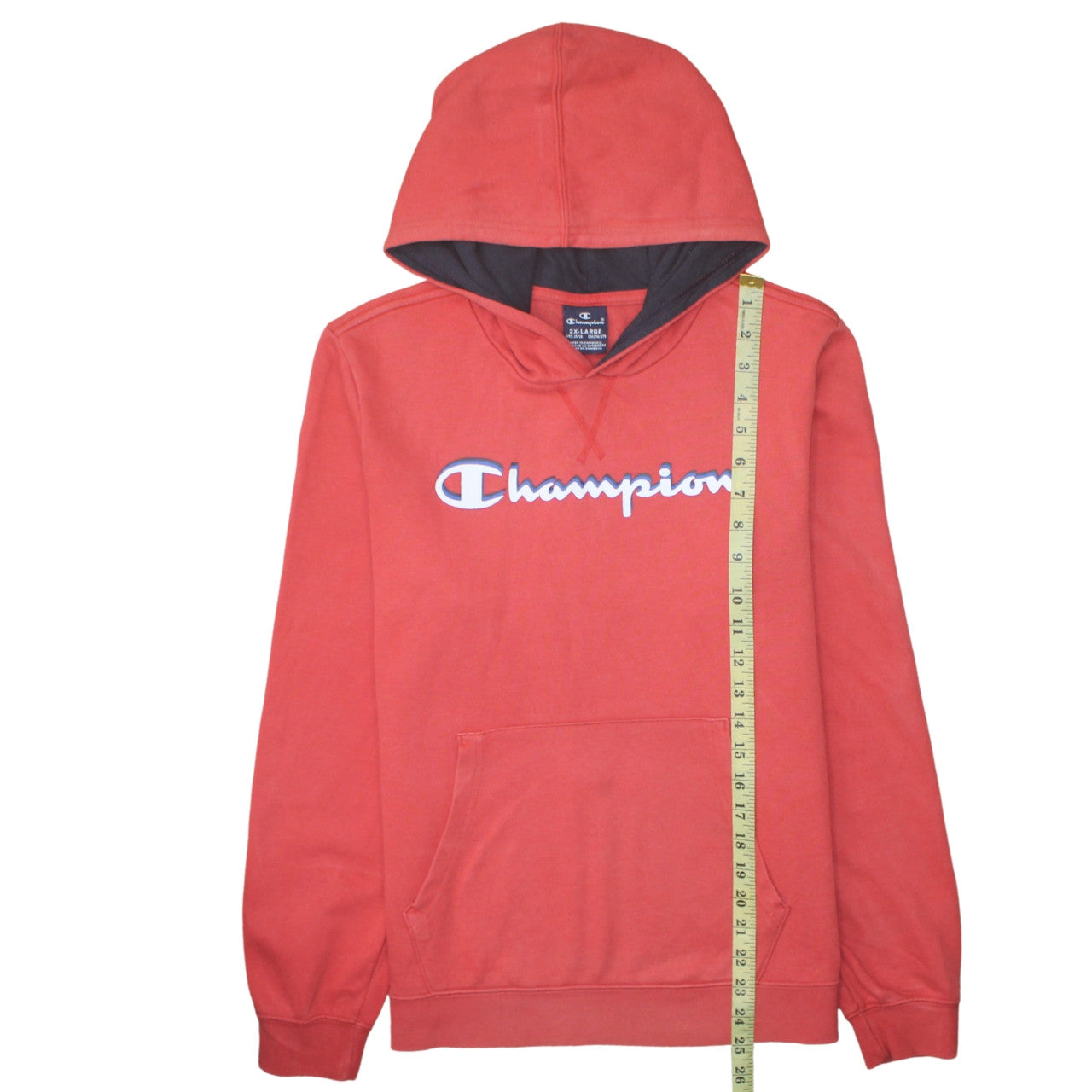 Champion Boys Red Pullover Hoodie 2XL 15-16 Years Hooded Fleece Sweatshirt