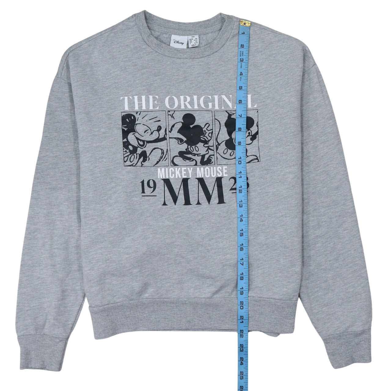 Primark Cares Women Grey Mickey Mouse Pullover Sweatshirt 2XS
