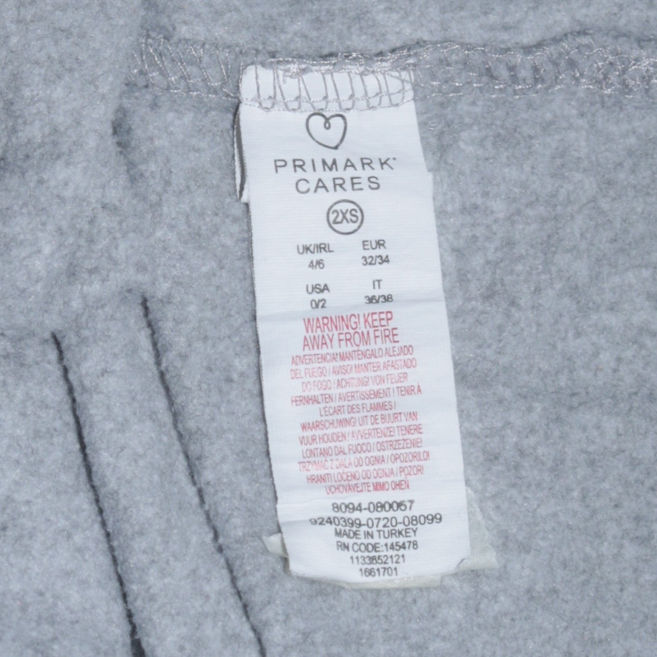 Primark Cares Women Grey Mickey Mouse Pullover Sweatshirt 2XS