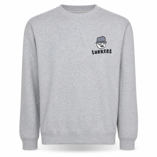 Russell Mens Grey L Lurkers Graphic Pullover Sweatshirt
