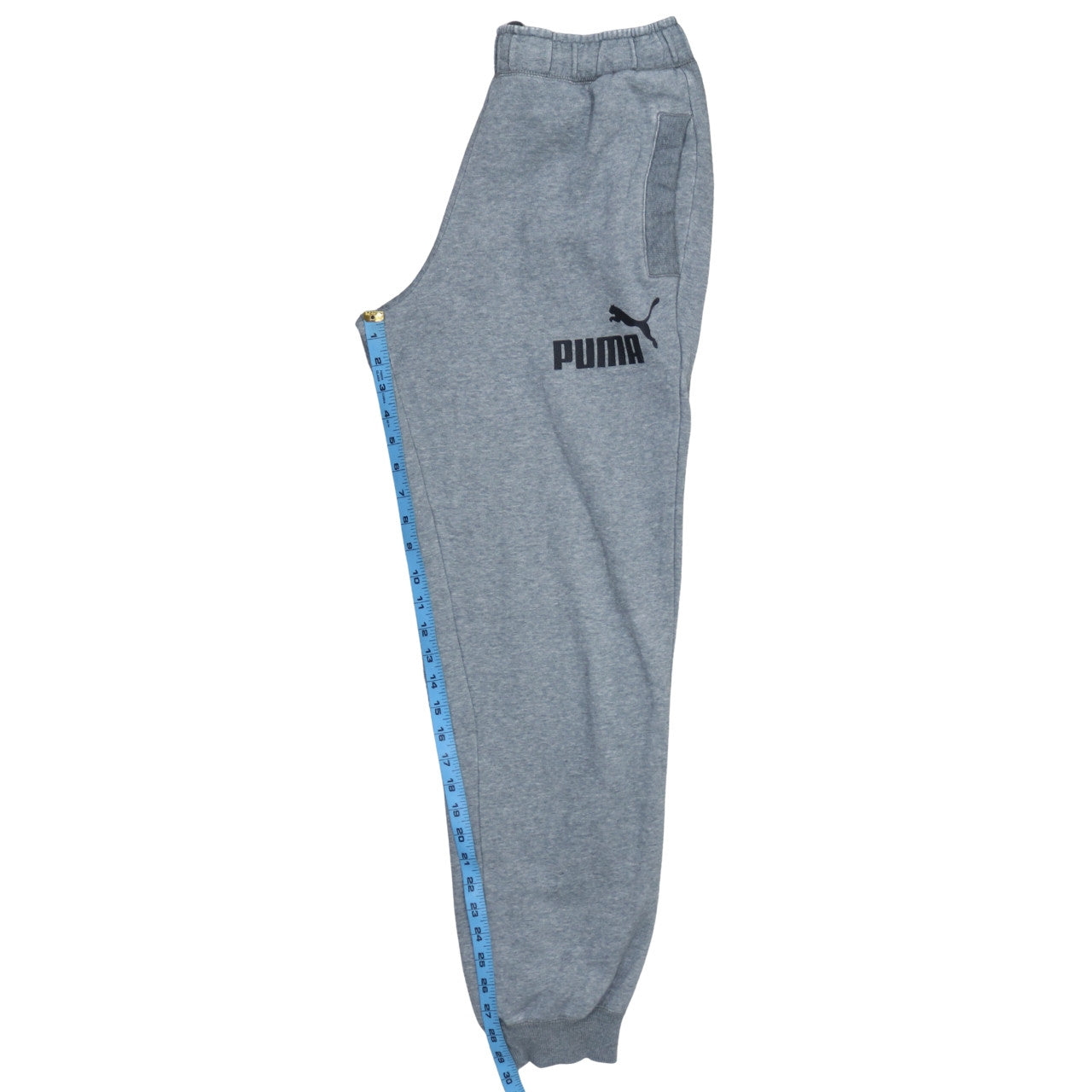 Puma Men's Grey Jogger Sweatpants M Regular Fit Cotton Blend