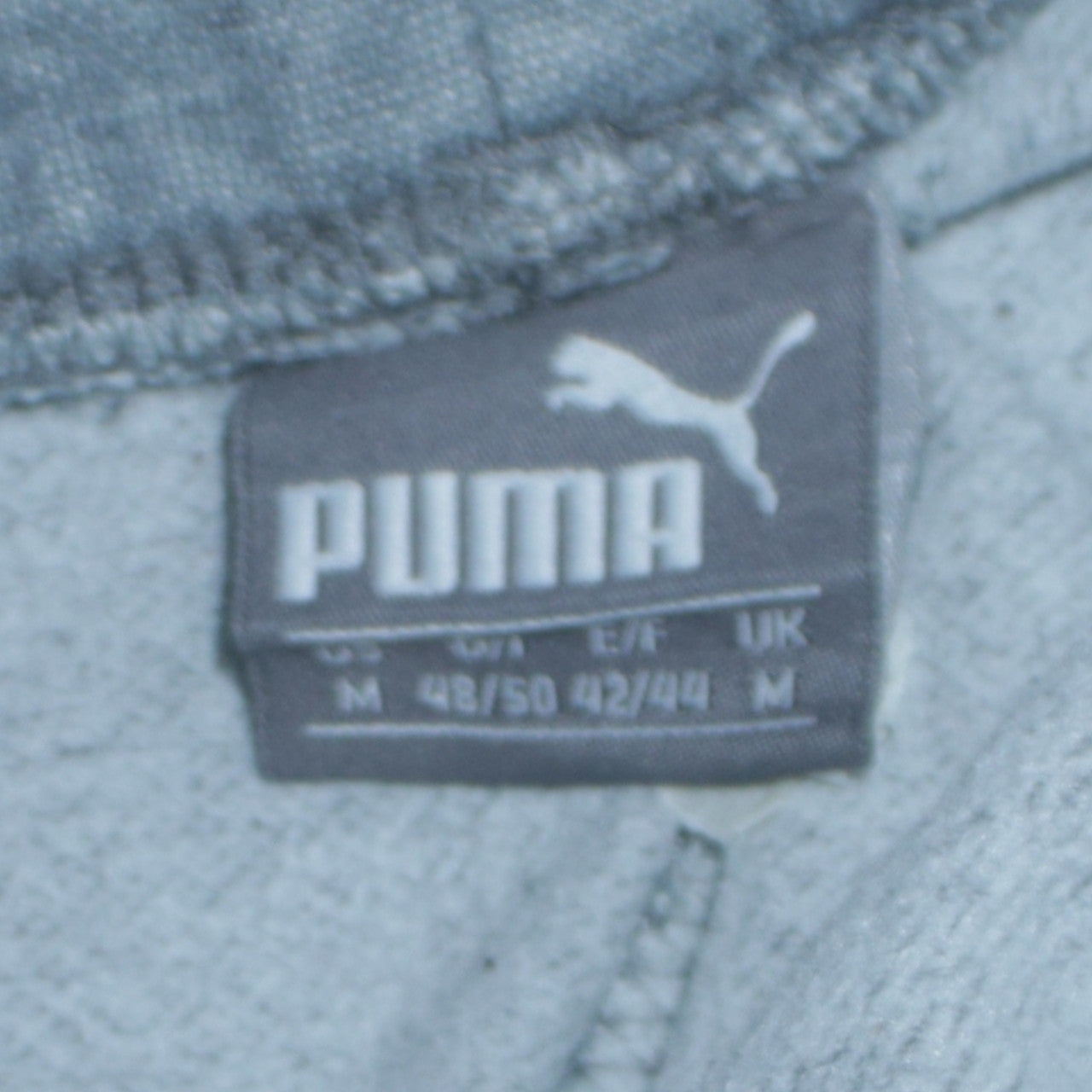 Puma Men's Grey Jogger Sweatpants M Regular Fit Cotton Blend
