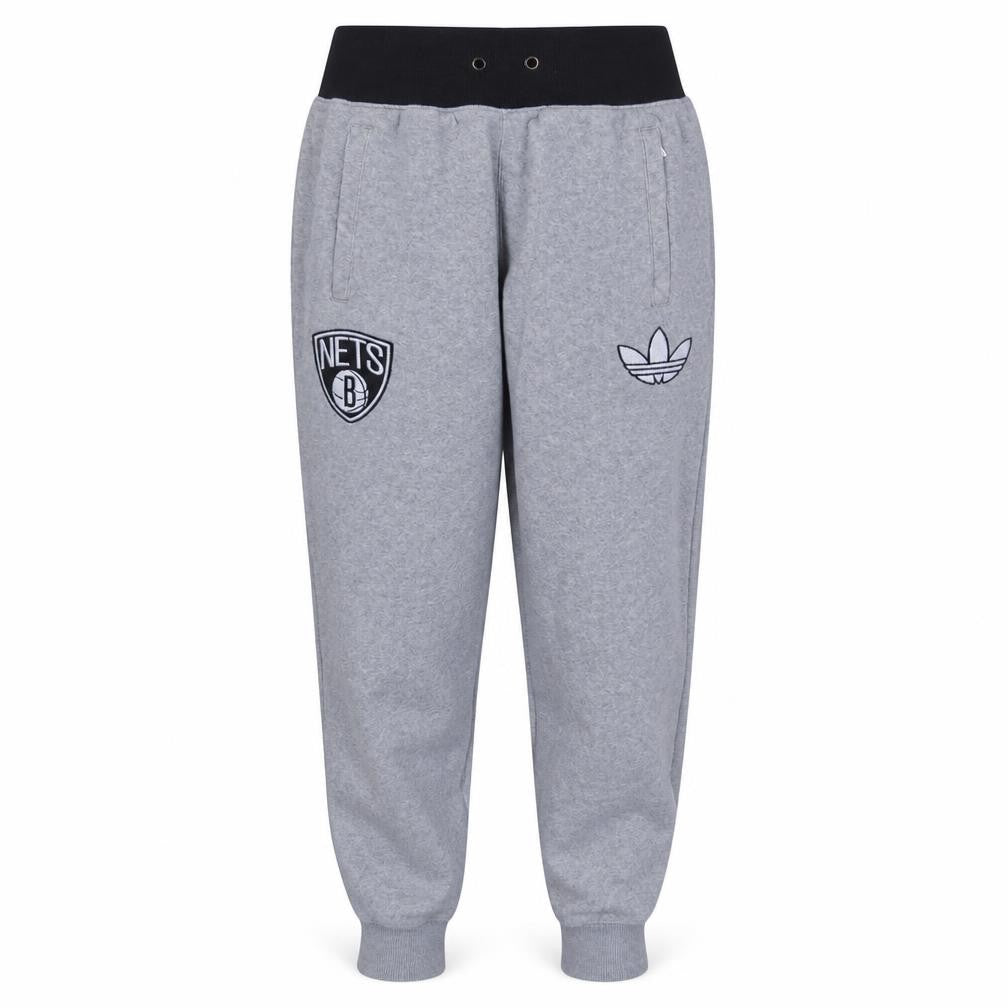 Adidas Women's Grey Jogger Sweatpants M Brooklyn Nets Activewear
