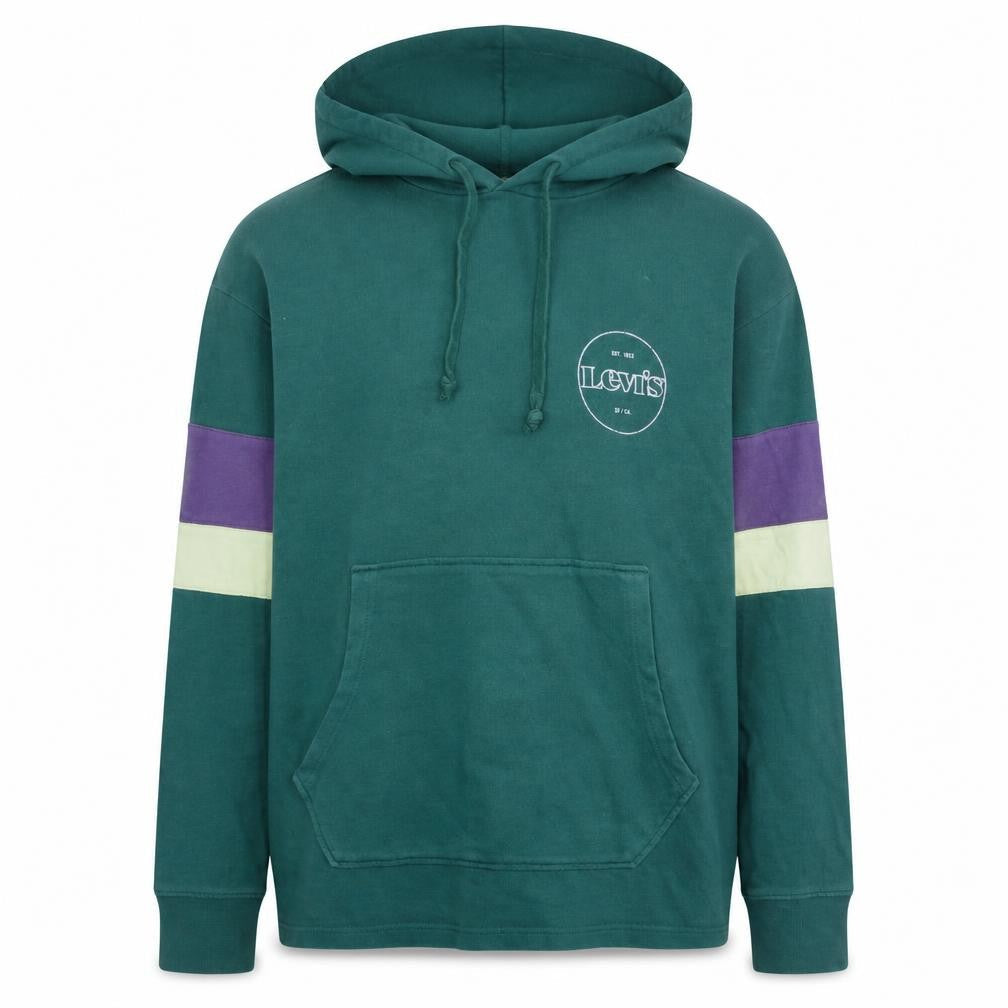 Levi's Men's Green Pullover Relaxed Fit Hoodie Size S