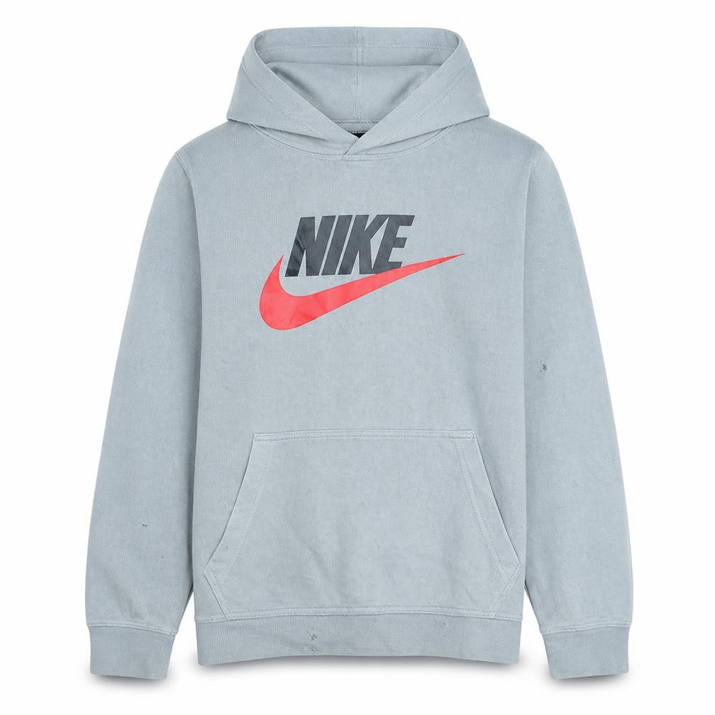 Nike Boys Grey Hoodie L 147-158cm Pullover Standard Fit Sweatshirt
