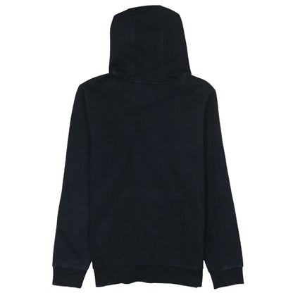 Back view of Adidas boys’ black pullover hoodie, size 13-14, years cotton blend