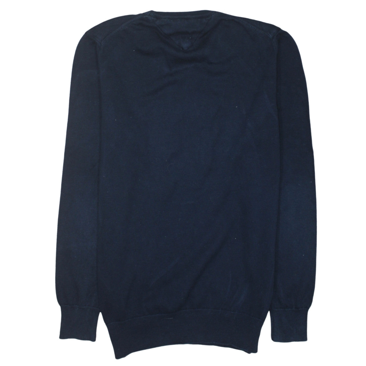 Tommy Hilfiger Men's Blue Cotton Crew Neck Jumper Size M