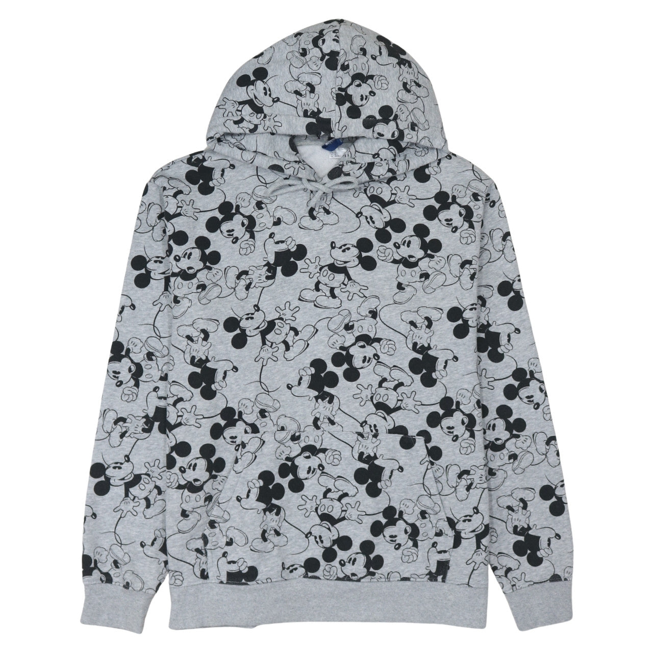 H&M Divided Disney Grey Mickey Mouse Hoodie Womens XL Pullover Fleece
