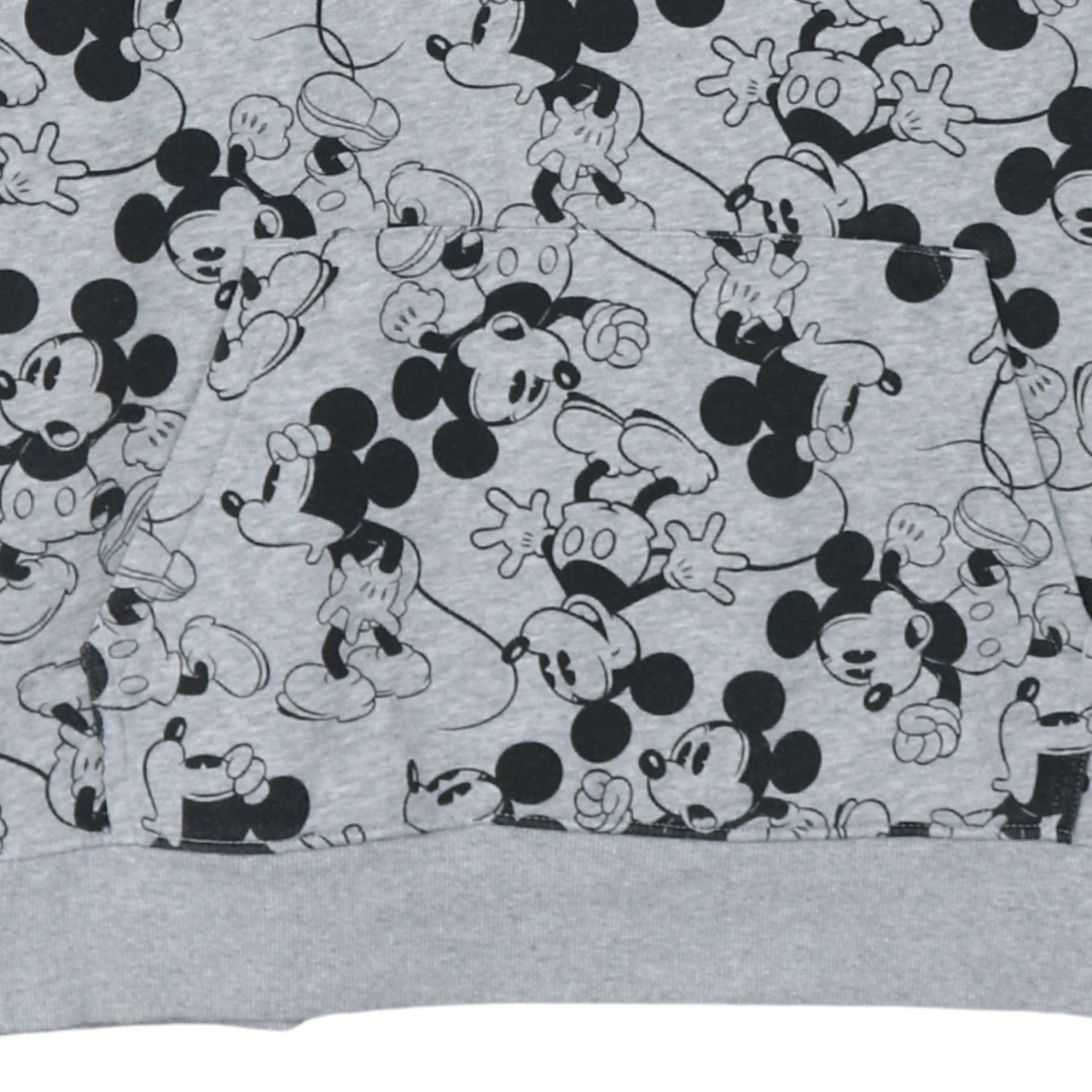 H&M Divided Disney Grey Mickey Mouse Hoodie Womens XL Pullover Fleece