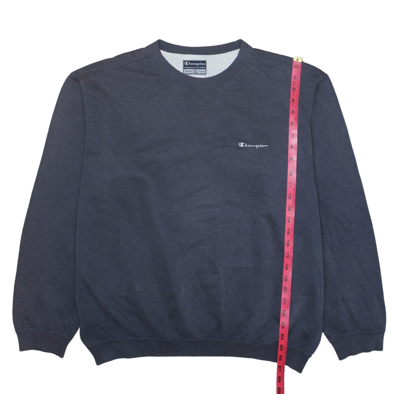 Champion Men's Blue XL Pullover Sweatshirt Crew Neck Embroidered Logo