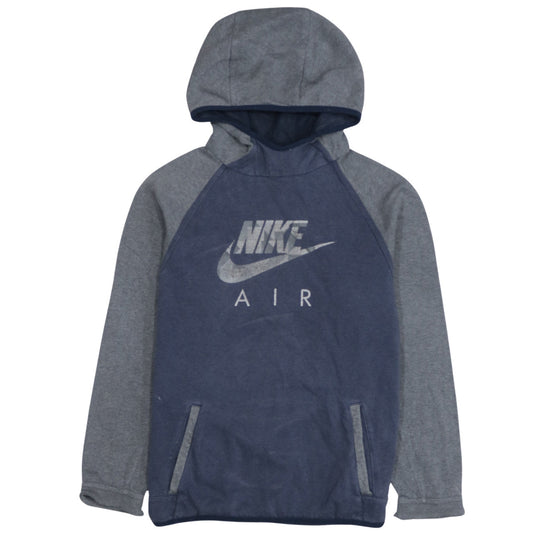 Nike Air Blue Hoodie Teens M Pullover Sports Graphic Sweatshirt