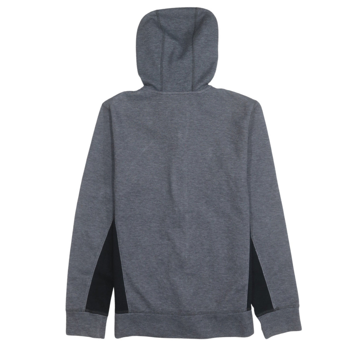 The North Face Boys Grey Full Zip Hoodie Size L Polyester Cotton Blend