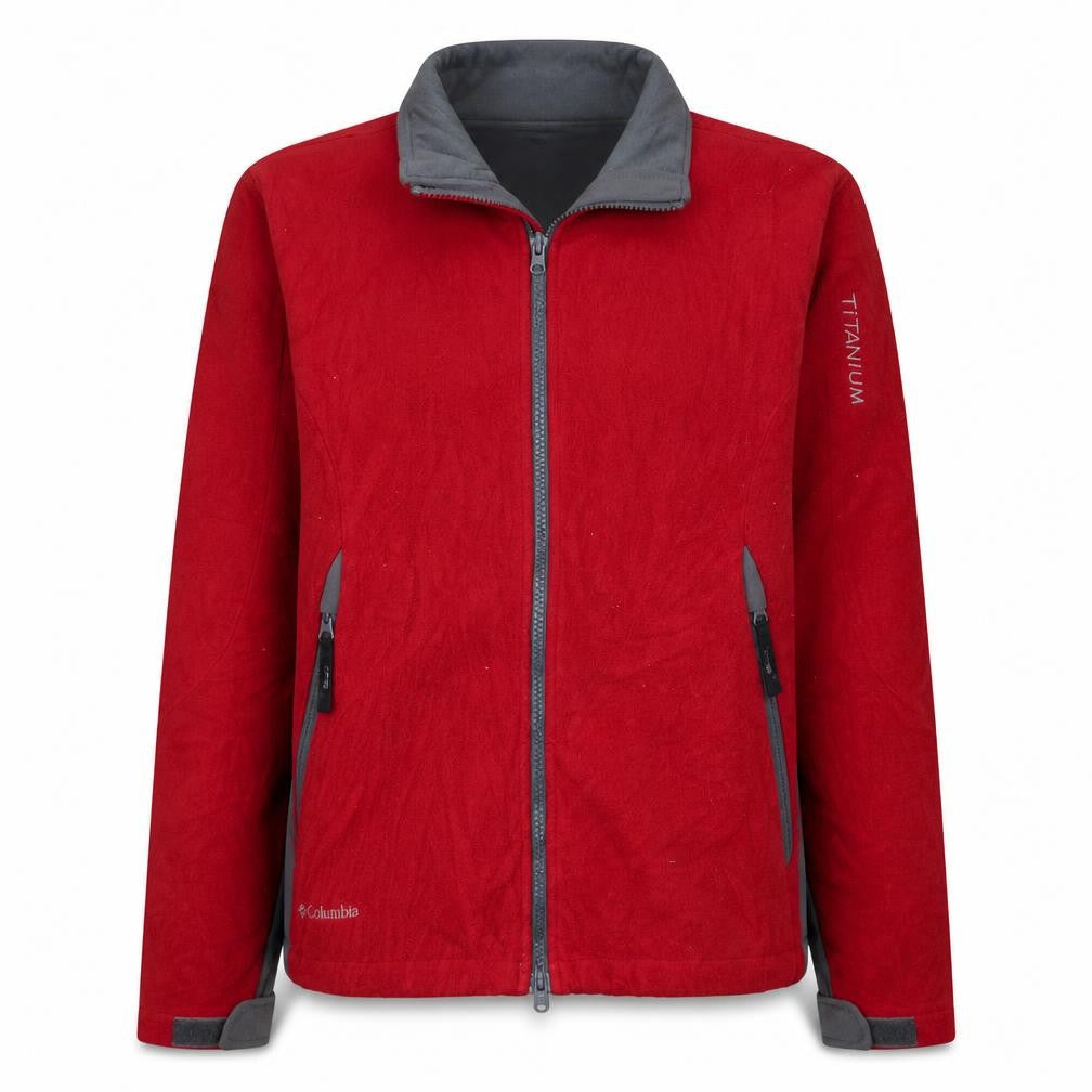 Columbia Red Soft Shell Jacket Unisex Adults M Hiking Outdoor