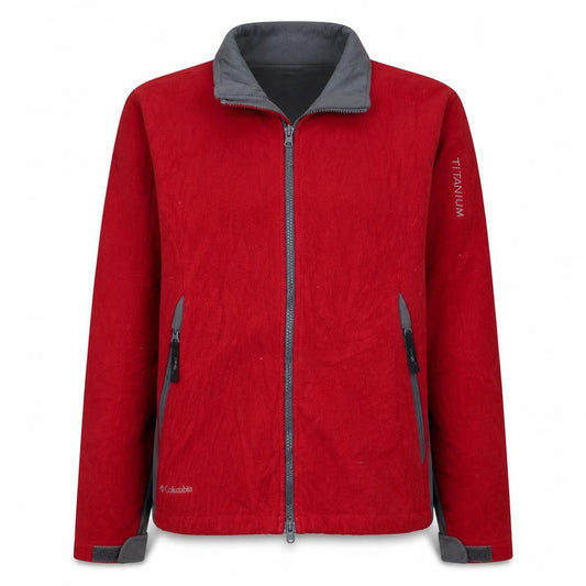 Columbia Red Soft Shell Jacket Unisex Adults M Hiking Outdoor