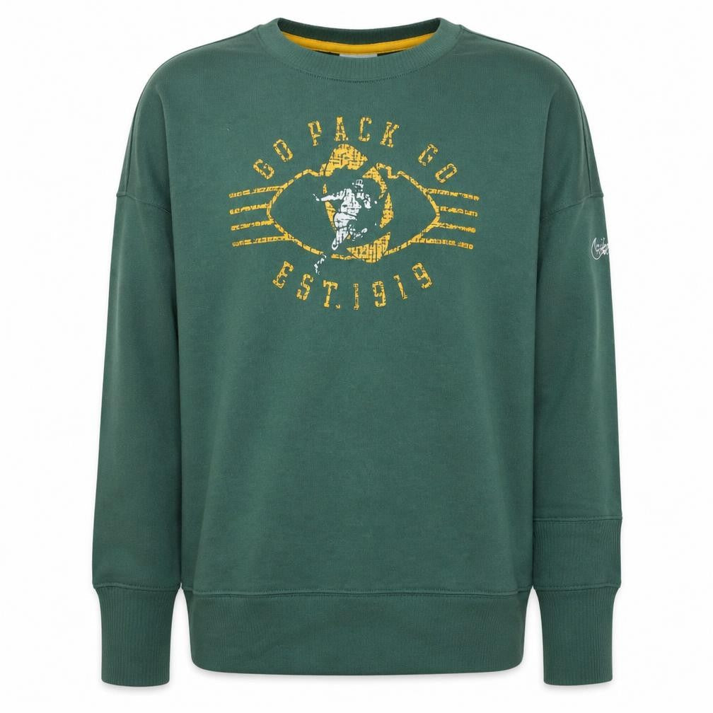 Nike NFL Men's Green Crew Neck Dri-Fit Sweatshirt M Regular Fit