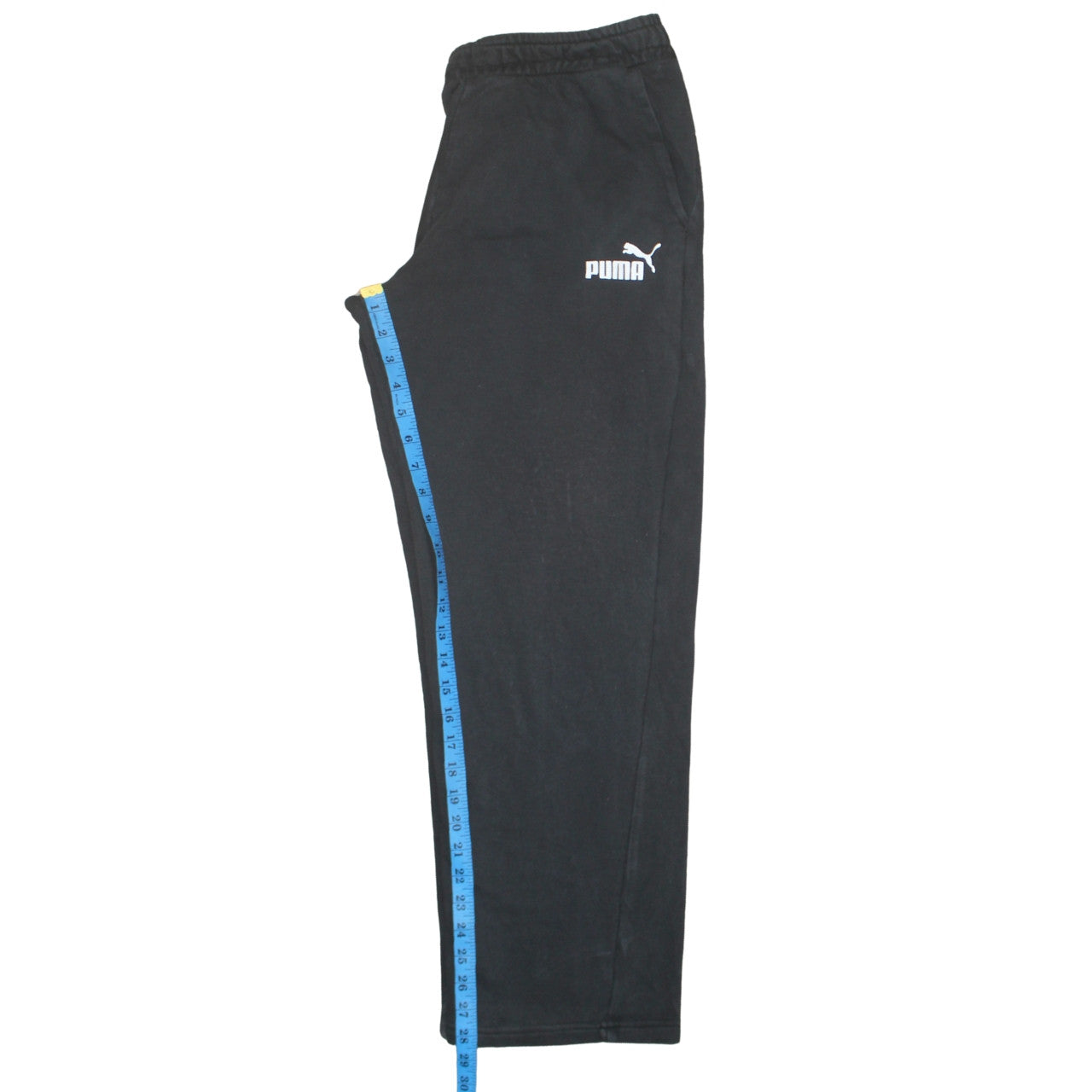 Puma Men's Black Large Jogger Sweatpants Elastic Waist