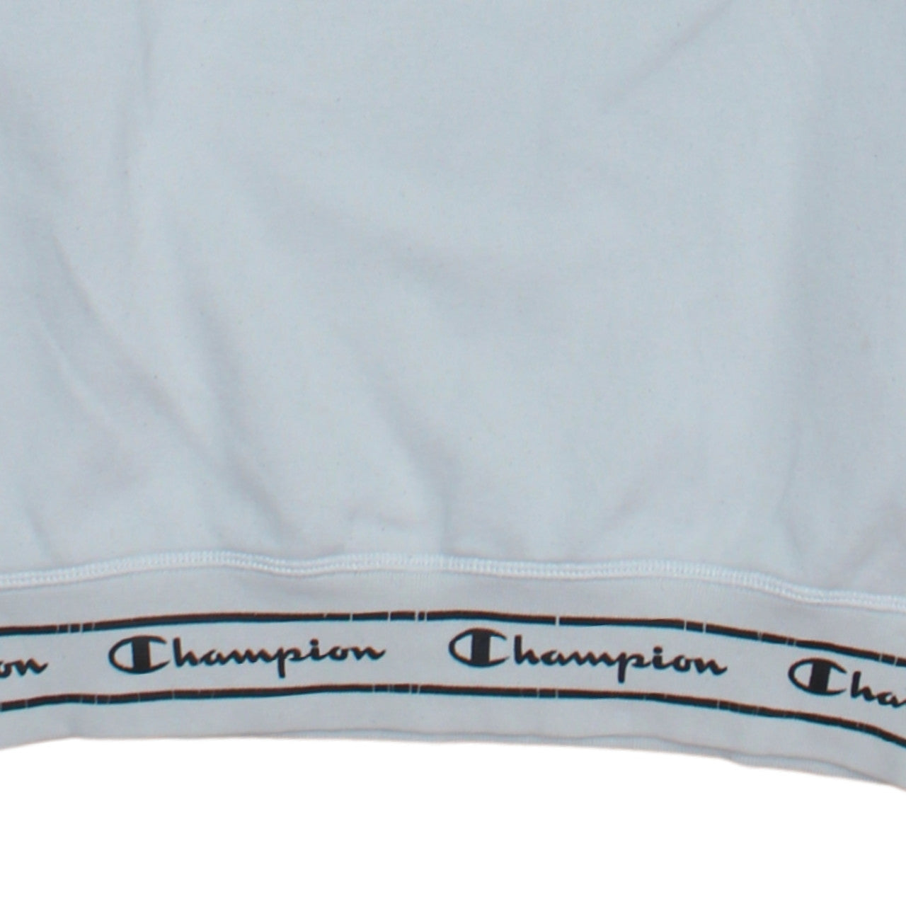 Champion Men's White Logo Pullover Sweatshirt Medium