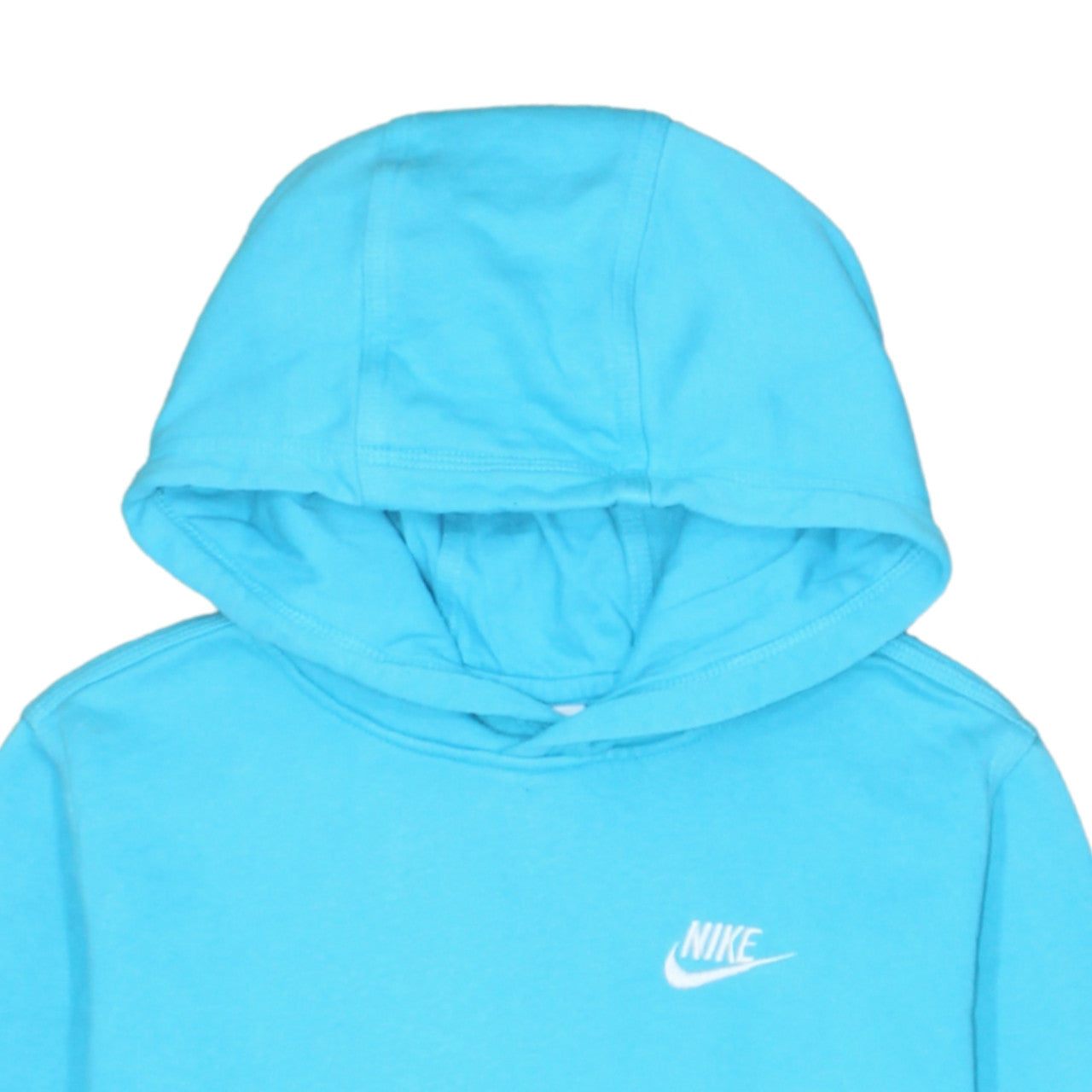 Nike Boys Blue Pullover Hoodie XL 158-170cm Cotton Blend Logo Sweatshirt