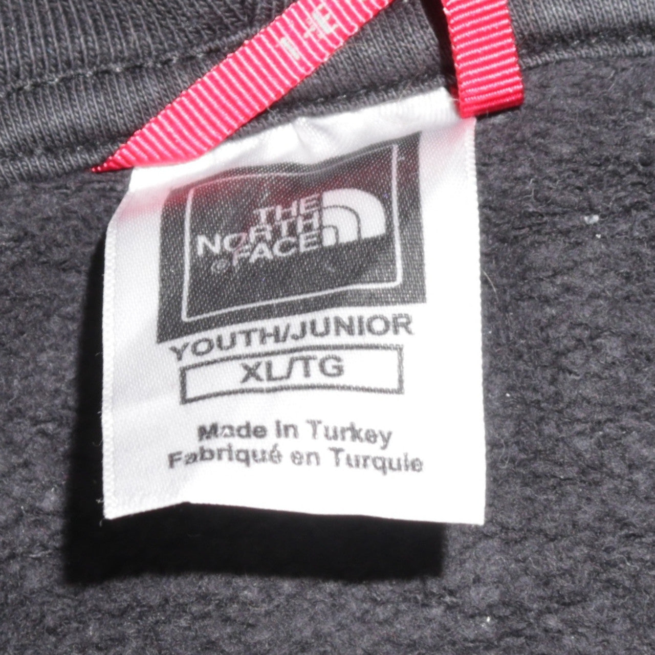 The North Face Boys Black XL Short Sleeve Pullover Hoodie 100% Cotton