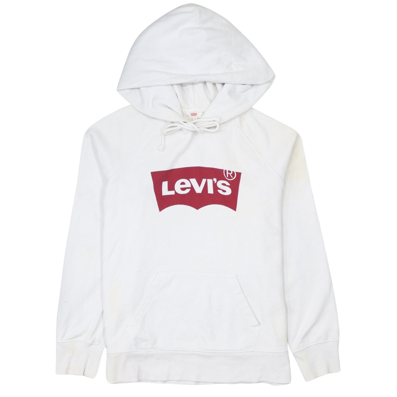 Levi's Women's White Small Logo Pullover Hoodie