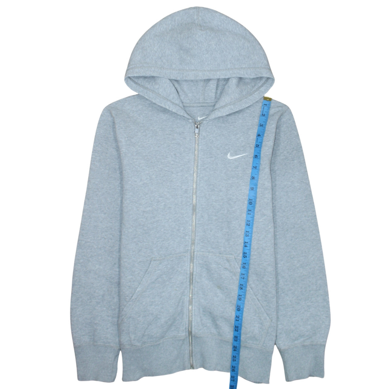 Nike Men's Grey Full Zip Hoodie Size M Sportswear Fleece