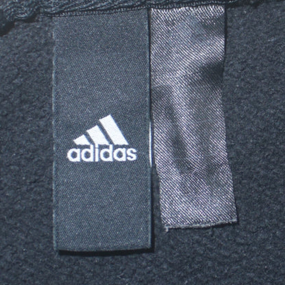 Additional view of Adidas women’s black crew neck long sleeve pullover sweatshirt, size M
