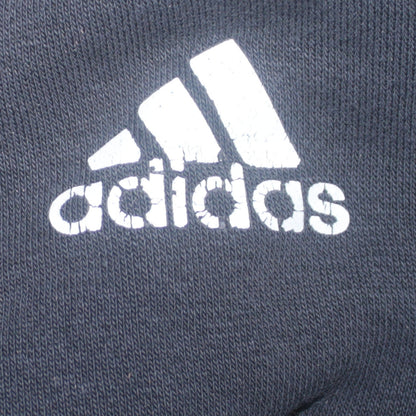 Additional view of Adidas women’s black crew neck long sleeve pullover sweatshirt, size M