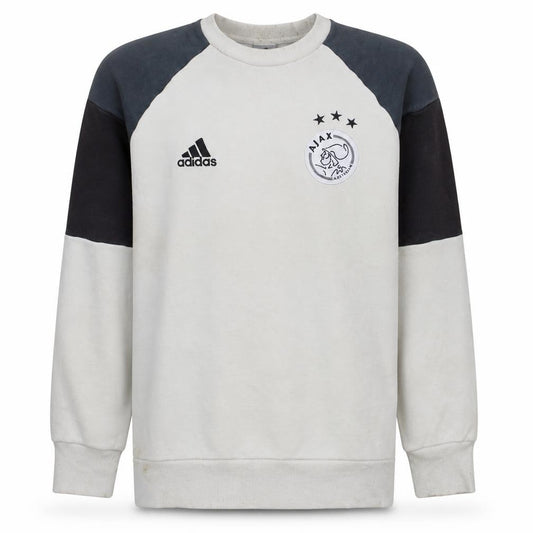 Adidas Men’s Beige Ajax Amsterdam Crew Neck Sweatshirt Size L