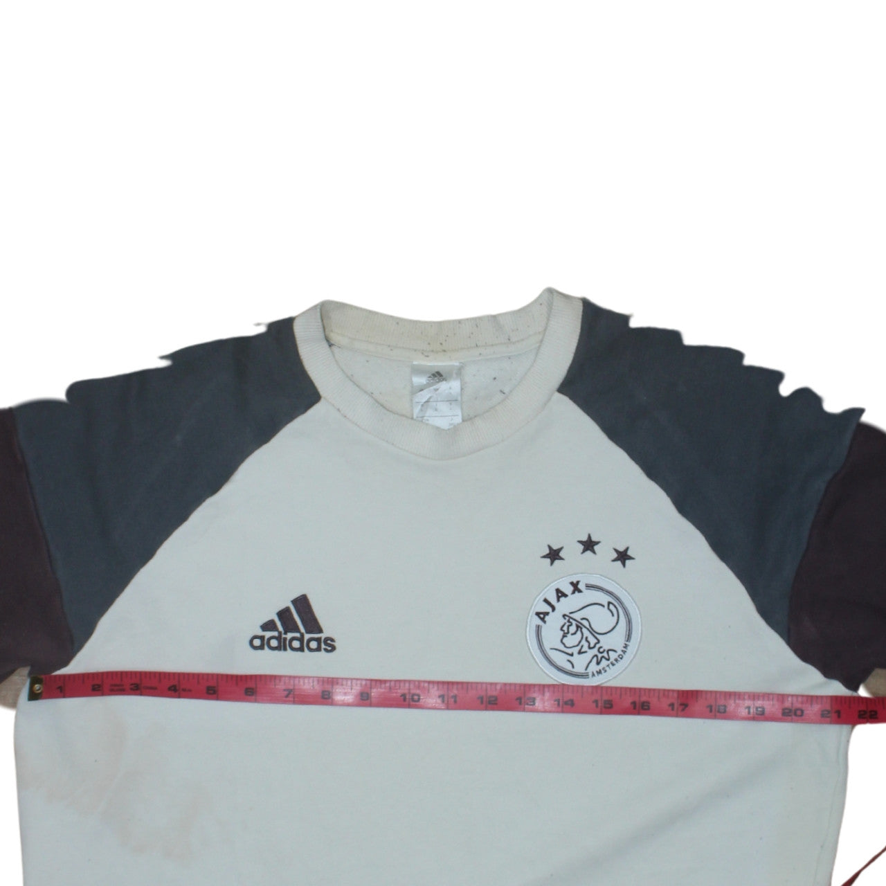 Adidas Men’s Beige Ajax Amsterdam Crew Neck Sweatshirt Size L