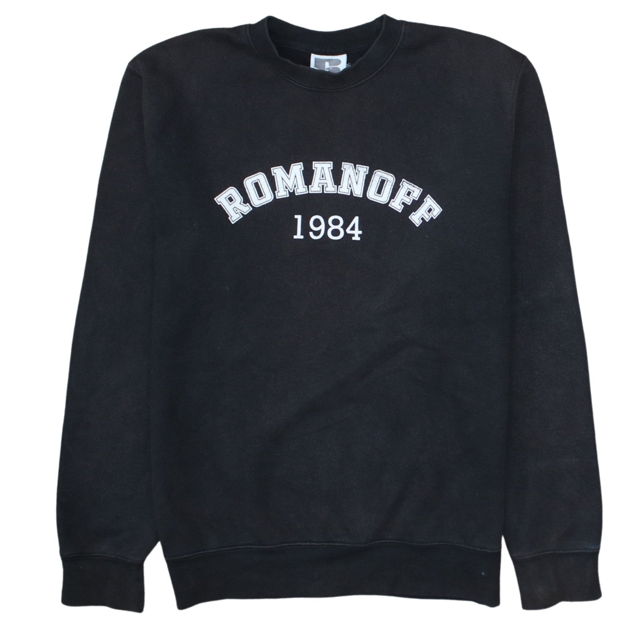 Russell Women's Black Romanoff 1984 Cotton Blend Pullover Sweatshirt M