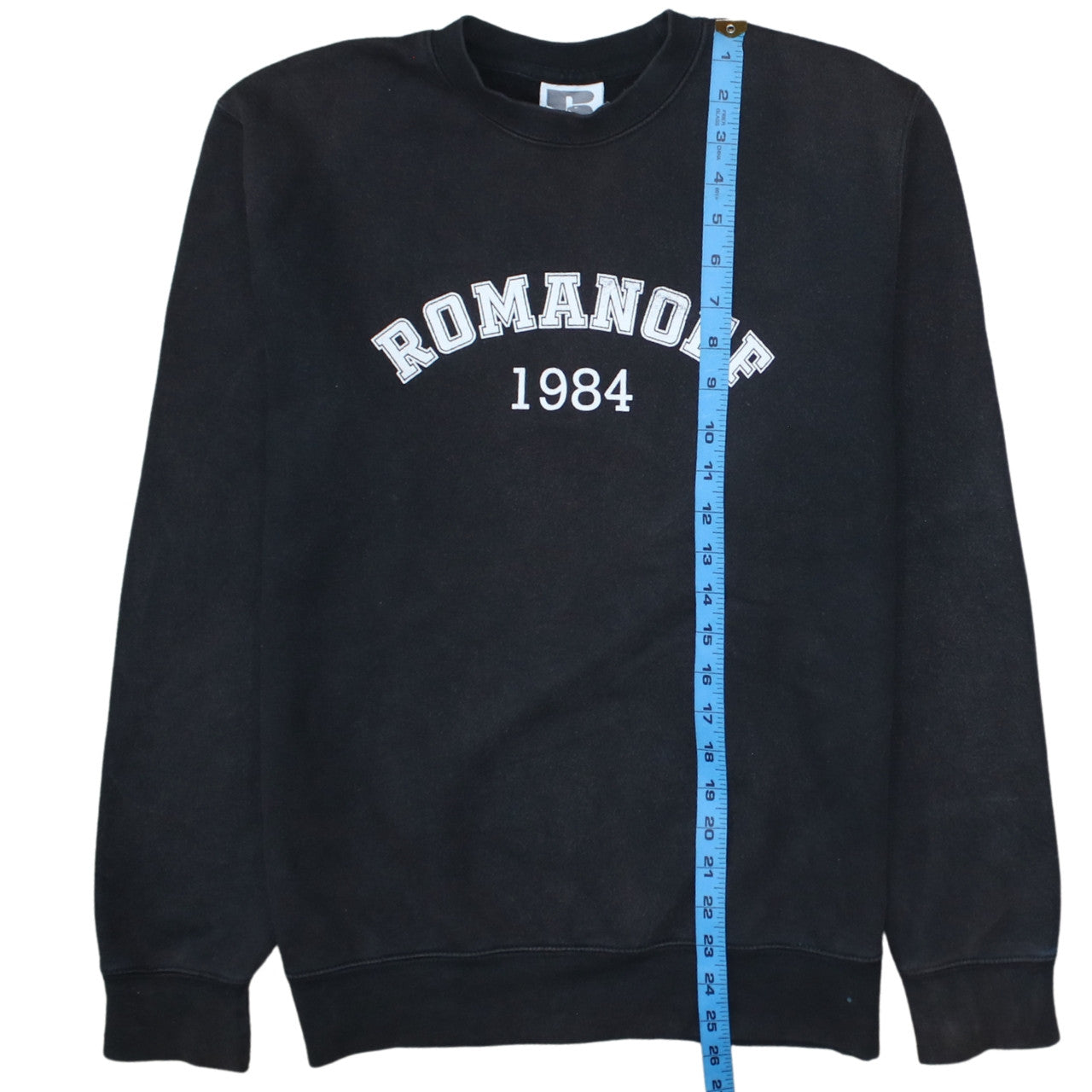 Russell Women's Black Romanoff 1984 Cotton Blend Pullover Sweatshirt M